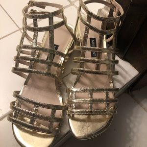 Gold Sandals- Gladiator Style
